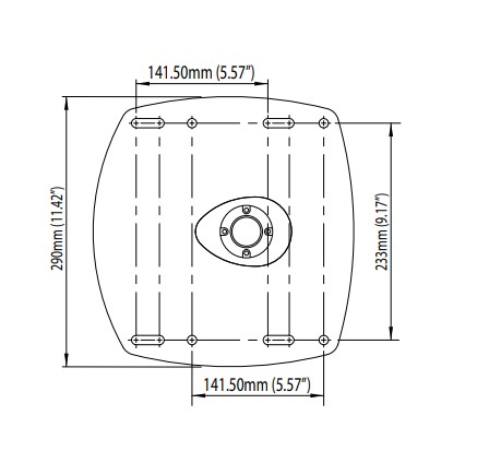 Power Tower Aluminium Scanstrut dimensions 1